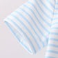 Blue Sports Ball Stripe Applique Set