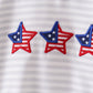 Navy bow applique stripe bubble