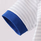 Navy bow applique stripe bubble