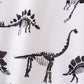 Navy dinosaur print bubble
