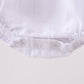 White Bow Smocked Jacquard Bubble