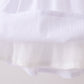 White Bow Smocked Jacquard Dress