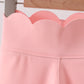 Pink Scalloped Yoga Active Leggings