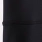 Black Scalloped Mom Yoga Active Leggings