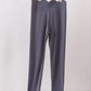 Gray Scalloped Mom Yoga Active Leggings