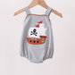 Gray Ship Applique Bubble