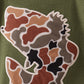 Camouflage bass applique bubble