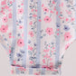 Pink Floral Bow Applique Bow Bubble