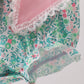 Pink Bow Floral Bubble