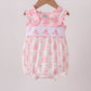 Pink Sailboat Embroidered Bubble