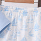 Blue Sailboat Embroidered Set