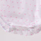 Pink Bow Smocked Swiss Dot Bubble