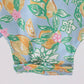 Green lemon print ruffle bubble