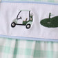 Green Golf Embroidered Romper