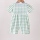 Green Golf Embroidered Romper