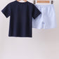 Navy Puppy Applique Seersucker Set