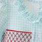 Blue Apple Smocked Dress