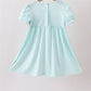 Blue Apple Smocked Dress