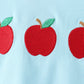 Blue Apple Embroidered Shorts Set