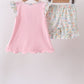Pink Apple Bow Applique Set