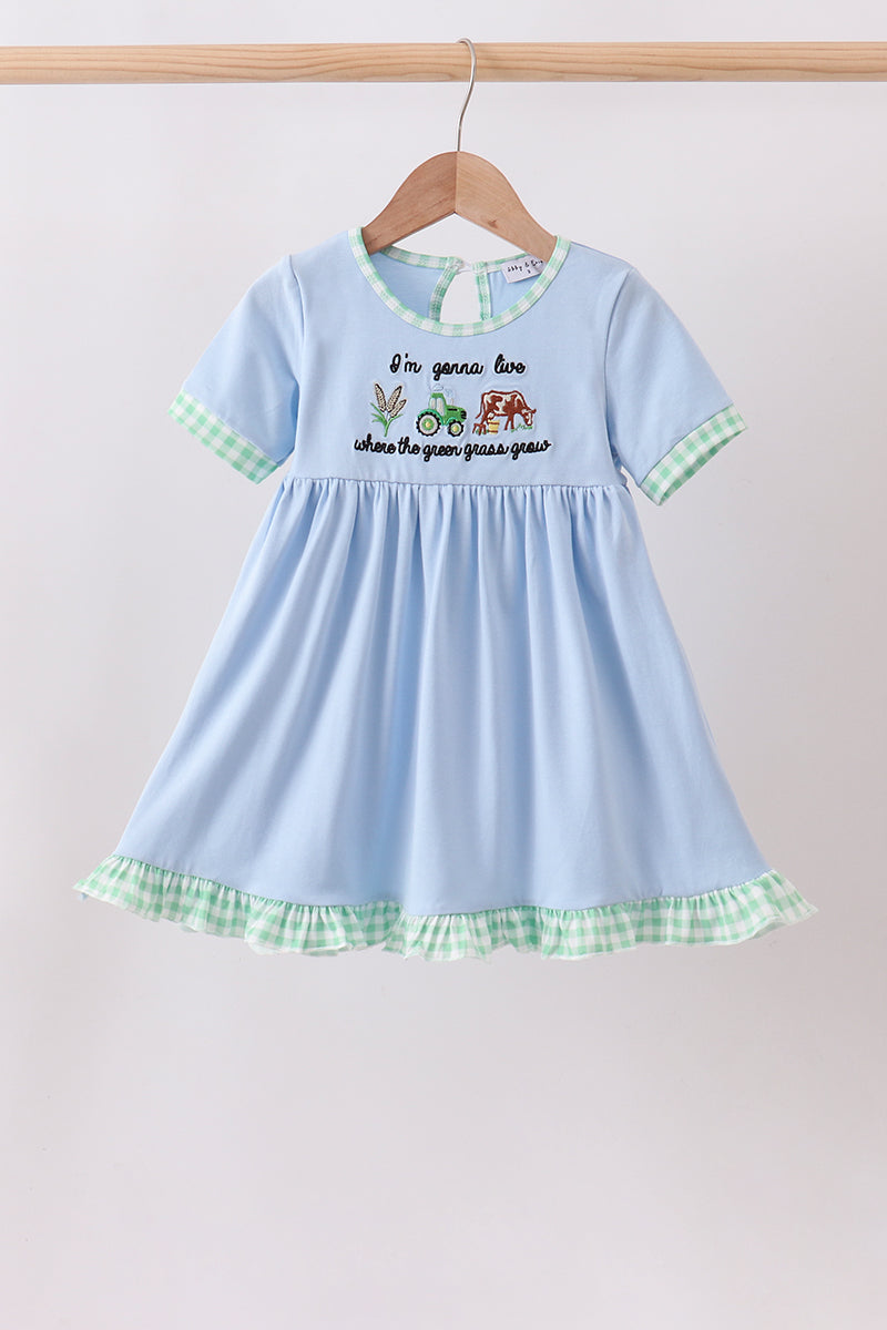 Blue Farm Embroidered Dress
