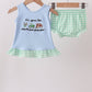 Blue Farm Embroidered Bloomer Set