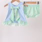 Blue Farm Embroidered Bloomer Set