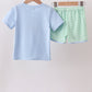 Blue Farm Embroidered Set