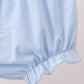 Blue Floral Embroidered Bloomer Set
