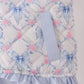 Sky floral bow ruffle vest