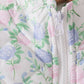Pink floral ruffle vest