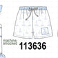 Blue Sailboat Embroidered Swim Trunks