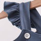 Blue Sailboat Smocked Ruffle Shorts Set