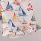 Blue Sailboat Smocked Ruffle Shorts Set