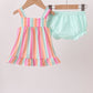 Rainbow Stripe Bloomer Set