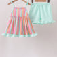 Rainbow Stripe Ruffle Set