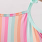 Rainbow Stripe Ruffle Set