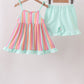 Rainbow Stripe Ruffle Set
