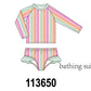 Rainbow Stripe UPF Rashguard Set