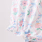 Blue Floral Smocked Bubble