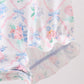Blue Floral Smocked Bubble