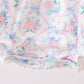 Blue Floral Smocked Bubble