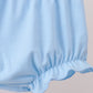 Blue Floral Smocked Bloomer Set