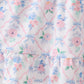 Blue Floral Smocked Ruffle Dress