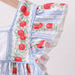 Red Apple Applique Dress