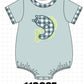 Green Fish Applique Bubble