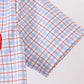 Blue Apple Embroidered Plaid Shorts Set