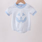 Blue Jack-O-Lantern  Applique Bubble