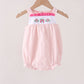 Pink Castle Embroidery Jacquard Bubble