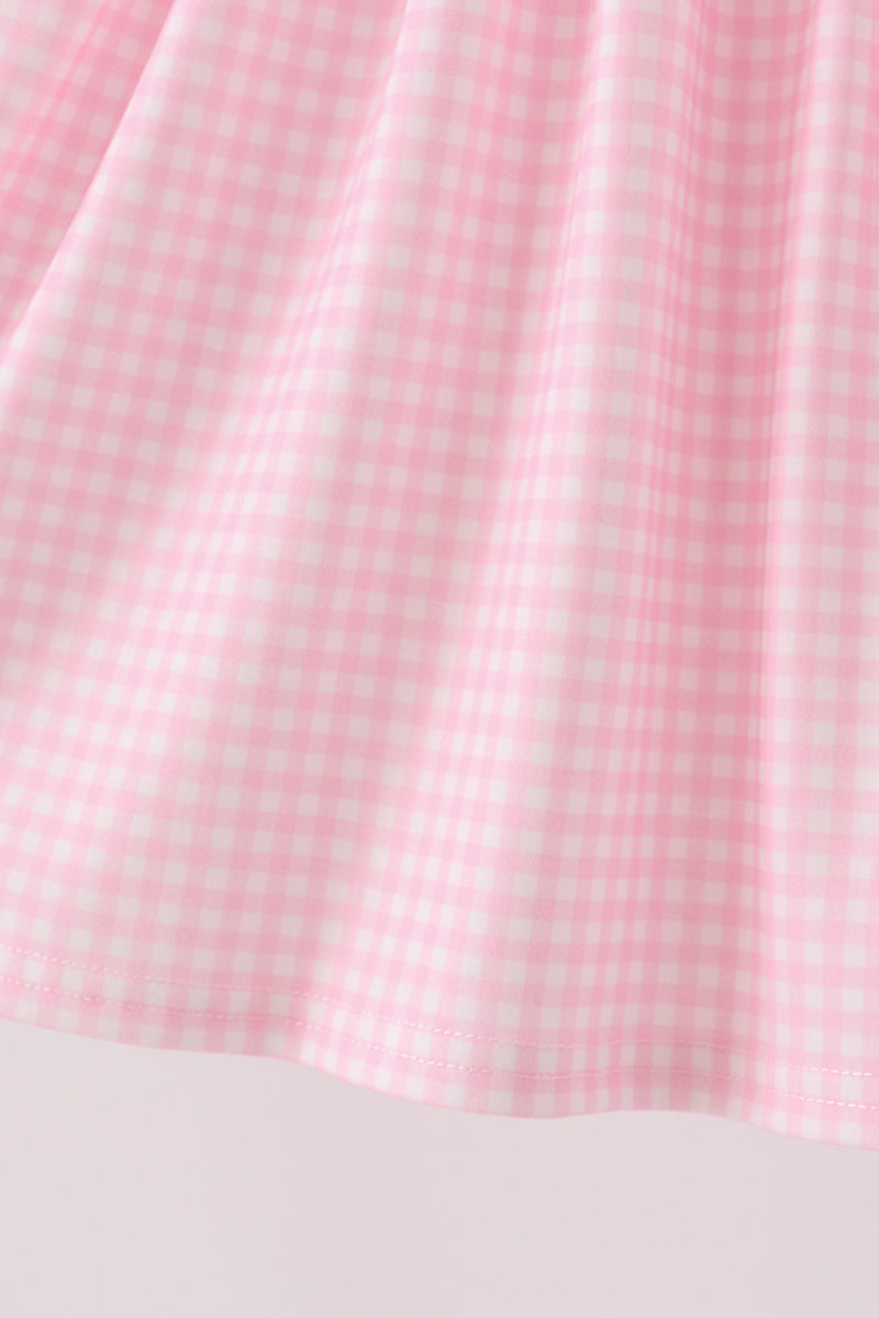 Pink Puppy Pumpkin Applique Dress